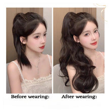 Load image into Gallery viewer, INSTOCK ★2 COLORS★60cm Korean Wavy / Curly Long Natural Clip On Ponytail Hair Extensions
