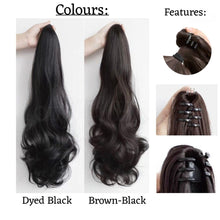 Load image into Gallery viewer, INSTOCK ★2 COLORS★60cm Korean Wavy / Curly Long Natural Clip On Ponytail Hair Extensions