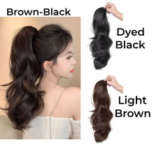 Load image into Gallery viewer, INSTOCK ★3 COLORS★ 50CM Korean Wavy / Curly Long Natural Clip On Ponytail Hair Extensions