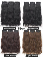 Load image into Gallery viewer, INSTOCK ★4 COLORS★ 45/55/65cm Thick 3 Separate pieces Curly Wavy Long Hair Extensions Clip On