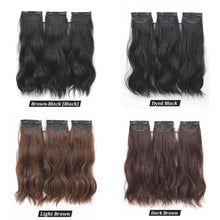 Load image into Gallery viewer, INSTOCK ★4 COLORS★ 45/55/65cm Thick 3 Separate pieces Curly Wavy Long Hair Extensions Clip On