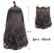Load image into Gallery viewer, INSTOCK ★BLACK★ 45CM Korean Curly Wavy Long Hair Extensions Clip On