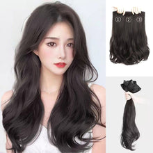 Load image into Gallery viewer, INSTOCK ★BLACK★ 45CM Korean Curly Wavy Long Hair Extensions Clip On