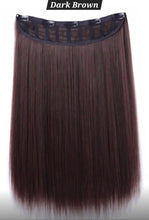 Load image into Gallery viewer, INSTOCK ★DARK BROWN★ *Lightweight* 60cm Hair Extensions 1 Piece Clip On Straight Long