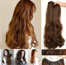 Load image into Gallery viewer, INSTOCK ★4 COLORS★ 60cm Korean Natural Big Wavy/Curly Long V-Shape Hair Extensions Clip-on