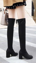 Load image into Gallery viewer, INSTOCK Korean Suede Leather Over The Knee Length High Slimming Effect Boots