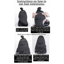 Load image into Gallery viewer, INSTOCK ★4 COLORS★ 45cm Thick 3 Separate pieces Curly Wavy Long Hair Extensions Clip On