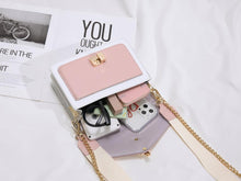 Load image into Gallery viewer, INSTOCK Korean PU Purple Pink White 2 Strap Sling Bag Elegant Chic