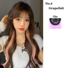 Load image into Gallery viewer, INSTOCK ★14 COLORS★ Korean Wavy/Curly Multi-Colors Clip-On Pastel Hair Extension