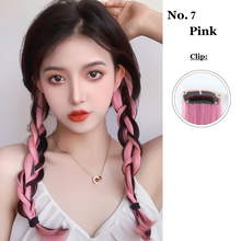 Load image into Gallery viewer, INSTOCK ★14 COLORS★ Korean Wavy/Curly Multi-Colors Clip-On Pastel Hair Extension