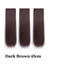 Load image into Gallery viewer, INSTOCK ★4 COLORS★ 45CM Korean 3-piece Big Straight Long Hair Extensions Clip On
