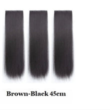 Load image into Gallery viewer, INSTOCK ★4 COLORS★ 45CM Korean 3-piece Big Straight Long Hair Extensions Clip On