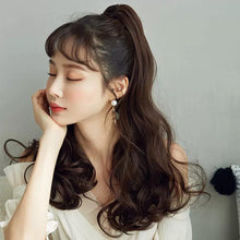 Load image into Gallery viewer, INSTOCK Korean 3 Colors Wavy/Curly Natural Long Clip On Ponytail Hair Extensions
