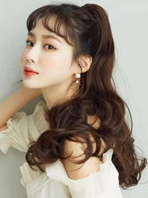 Load image into Gallery viewer, INSTOCK Korean 3 Colors Wavy/Curly Natural Long Clip On Ponytail Hair Extensions