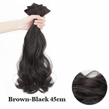 Load image into Gallery viewer, INSTOCK ★4 COLORS★ 45CM Korean 3-piece Big Curly Wavy Long Hair Extensions Clip On