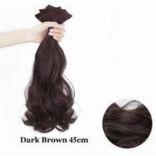 Load image into Gallery viewer, INSTOCK ★4 COLORS★ 45CM Korean 3-piece Big Curly Wavy Long Hair Extensions Clip On