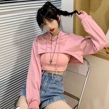 Load image into Gallery viewer, INSTOCK ★2 COLORS★ Korean Oversize Hoodie Outer Long Sleeve Top