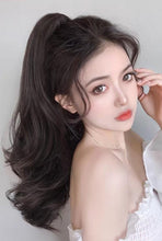 Load image into Gallery viewer, INSTOCK ★Light Brown★Korean 50cm Wavy / Curly Long Natural Clip On Ponytail Hair Extension