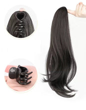 Load image into Gallery viewer, INSTOCK ★3 COLORS★ 45CM Korean Ponytail Hair Extensions Wavy / Curly Long Natural Clip On