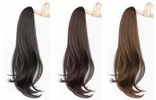 Load image into Gallery viewer, INSTOCK ★3 COLORS★ 45CM Korean Ponytail Hair Extensions Wavy / Curly Long Natural Clip On