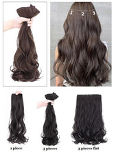 Load image into Gallery viewer, INSTOCK ★4 COLORS★ 50cm / 60cm 3-piece Straight Long Thick Hair Extensions Clip On