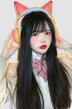 Load image into Gallery viewer, INSTOCK Korean 55cm Straight Wig Airy Bangs Long Hair Natural Black/Brown Adjustable/Breathable