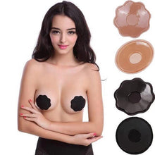Load image into Gallery viewer, INSTOCK 2 Colors Nipple Cover Silicone Thin Adhesive Reusable Invisible Bra Sticker