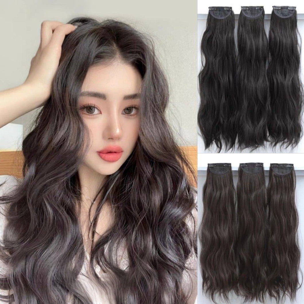 INSTOCK ★50CM - 2 COLORS★ Korean Teddy Bear Curls Curly Hair Extensions (Clip-On)