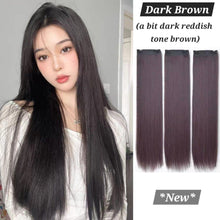 Load image into Gallery viewer, INSTOCK ★2 COLORS★ 60CM Korean 3-piece Big Straight Long Hair Extensions Clip On
