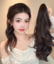Load image into Gallery viewer, INSTOCK ★3 COLORS★ 50CM Korean Wavy / Curly Long Natural Clip On Ponytail Hair Extensions
