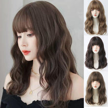Load image into Gallery viewer, INSTOCK ★3 COLORS★ Korean Teddy Bear Curls Curly Wavy Mid Length Hair Wavy Wig [Adjustable/Breathable]
