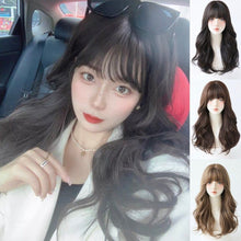 Load image into Gallery viewer, INSTOCK ★3 COLORS★ Korean Wavy Curly Airy Bangs Long Hair [Adjustable/Breathable]
