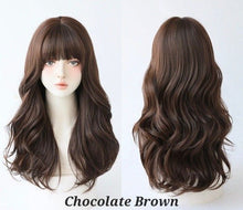 Load image into Gallery viewer, INSTOCK ★3 COLORS★ Korean Wavy Curly Airy Bangs Long Hair [Adjustable/Breathable]
