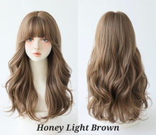 Load image into Gallery viewer, INSTOCK ★3 COLORS★ Korean Wavy Curly Airy Bangs Long Hair [Adjustable/Breathable]
