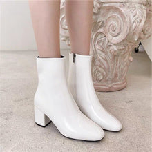 Load image into Gallery viewer, INSTOCK (2 COLORS) [37-41] Korean Faux Leather 6.5cm Ankle Boots
