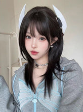 Load image into Gallery viewer, INSTOCK ★BLACK★ Korean Layered Mid Length Airy Bangs Hair Wig [Adjustable/Breathable]
