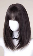 Load image into Gallery viewer, INSTOCK ★BLACK★ Korean Layered Short Airy Bangs Hair Wig [Adjustable/Breathable] (Copy)
