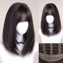Load image into Gallery viewer, INSTOCK ★BLACK★ Korean Layered Short Airy Bangs Hair Wig [Adjustable/Breathable] (Copy)
