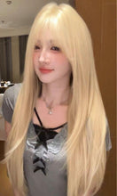 Load image into Gallery viewer, INSTOCK ★BLONDE★ Straight Layered Airy Bangs Long Wig Hair [Adjustable/Breathable]
