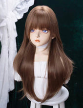 Load image into Gallery viewer, INSTOCK ★Brown★ Korean Layered Straight Long Airy Bangs Wig Hair [Adjustable/Breathable]

