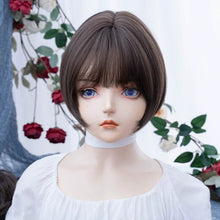Load image into Gallery viewer, INSTOCK ★COLD BROWN★ Korean Bobo Airy Bangs Short Hair Wig [Adjustable/Breathable]
