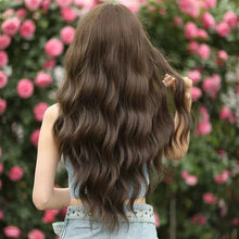 Load image into Gallery viewer, INSTOCK ★COLD BROWN★ Korean 67cm Airy Bangs Natural Long Wavy Curly Hair Wig [Adjustable/Breathable]
