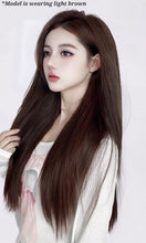 Load image into Gallery viewer, INSTOCK ★DARK BROWN★ *Lightweight* 60cm Hair Extensions 1 Piece Clip On Straight Long
