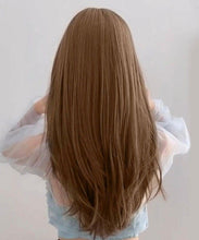 Load image into Gallery viewer, INSTOCK ★HONEY BROWN★ Korean Layered Long Airy Bangs Wig [Adjustable/Breathable]
