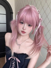 Load image into Gallery viewer, INSTOCK ★LIGHT PINK★ Korean Layered Straight Airy Bangs Long Hair Cosplay Wig [Adjustable/Breatheable]
