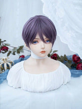 Load image into Gallery viewer, INSTOCK ★PURPLE★ Men Korean Style Bangs Short Hair Wig Cosplay [Adjustable/Breathable]
