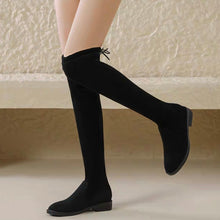 Load image into Gallery viewer, INSTOCK ★SIZE 40★ 3CM Korean Style Suede Soft Heel Over The Knee Length Slimming Effect Boots Shoe [+Anti-Slip Feature]
