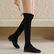 Load image into Gallery viewer, INSTOCK ★SIZE 40★ 3CM Korean Style Suede Soft Heel Over The Knee Length Slimming Effect Boots Shoe [+Anti-Slip Feature]
