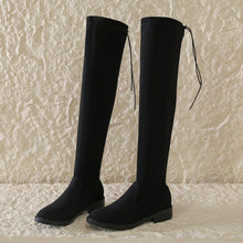 Load image into Gallery viewer, INSTOCK ★SIZE 40★ 3CM Korean Style Suede Soft Heel Over The Knee Length Slimming Effect Boots Shoe [+Anti-Slip Feature]
