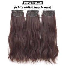 Load image into Gallery viewer, INSTOCK ★4 COLORS★ 45cm Thick 3 Separate pieces Curly Wavy Long Hair Extensions Clip On
